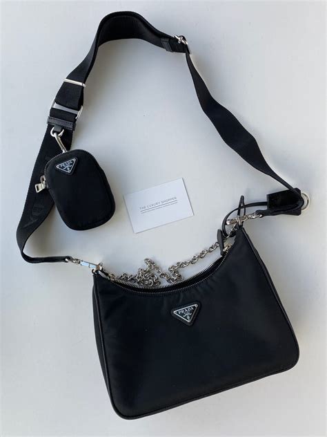 prada purses crossbody|Prada nylon shoulder bag price.